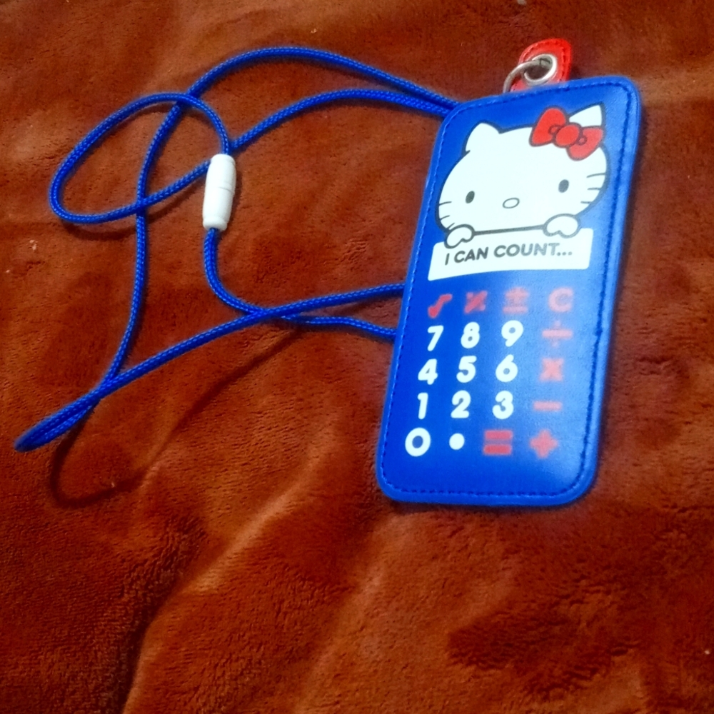 Hello Kitty 40th Anniversary Calculator Lanyard
